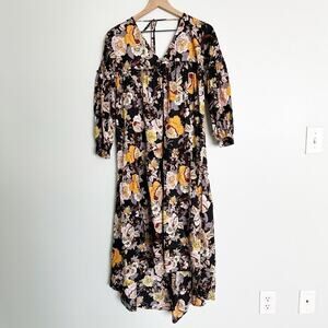Who What Wear x Target Floral Flowy Midi Dress